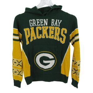 NFL Youth Medium 10/12 Green Bay Packers Ugly Christmas Sweater Sweater Hoodie